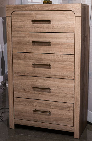 Kinlanni - Tan - Five Drawer Chest - Urban Living Furniture (Los Angeles, CA)