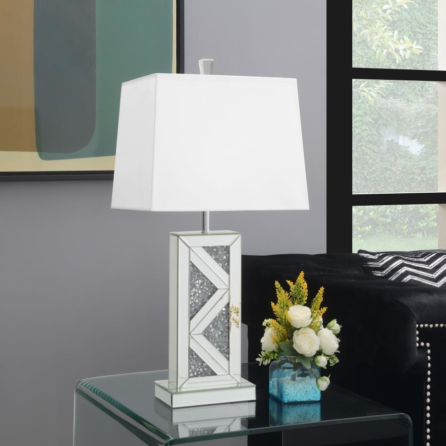 Carmen - Table Lamp Base, Box 1 of 2 - Silver - Urban Living Furniture (Los Angeles, CA)