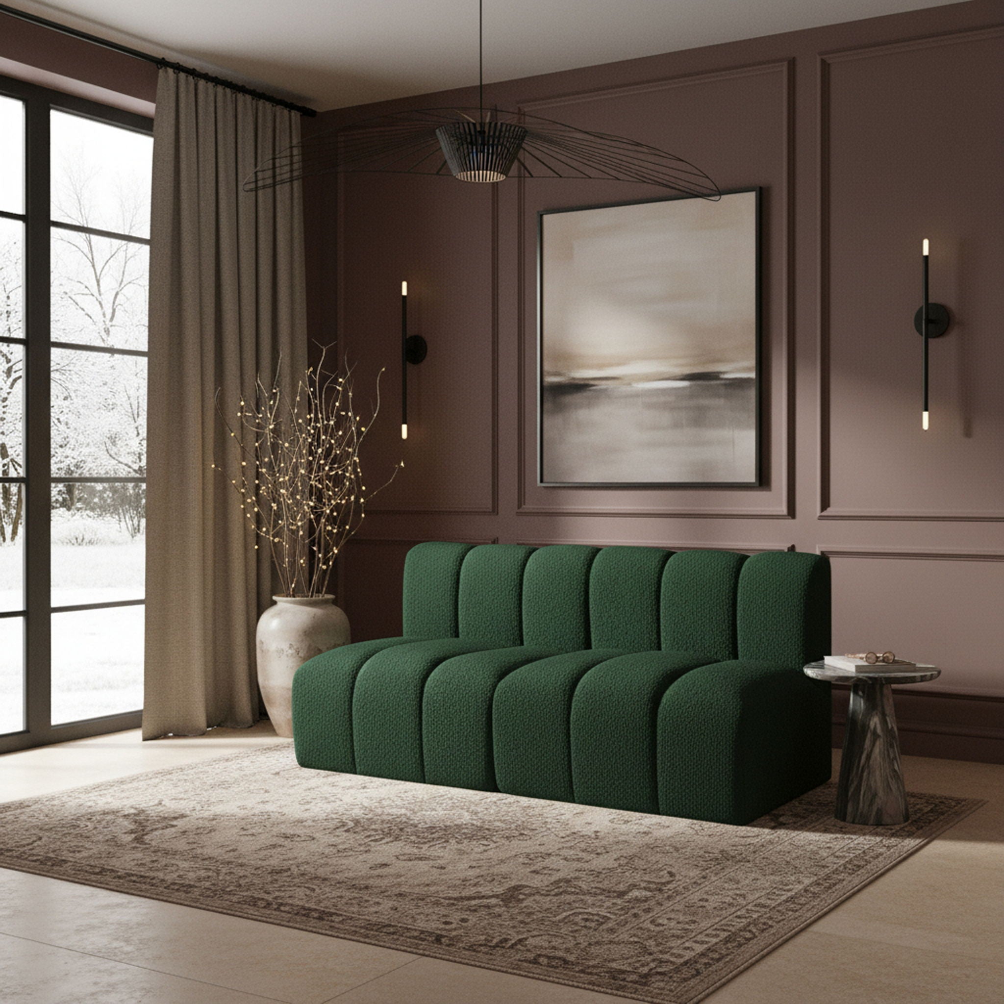 Arc - Boucle Fabric 2 Seats Modular Sofa - Urban Living Furniture (Los Angeles, CA)