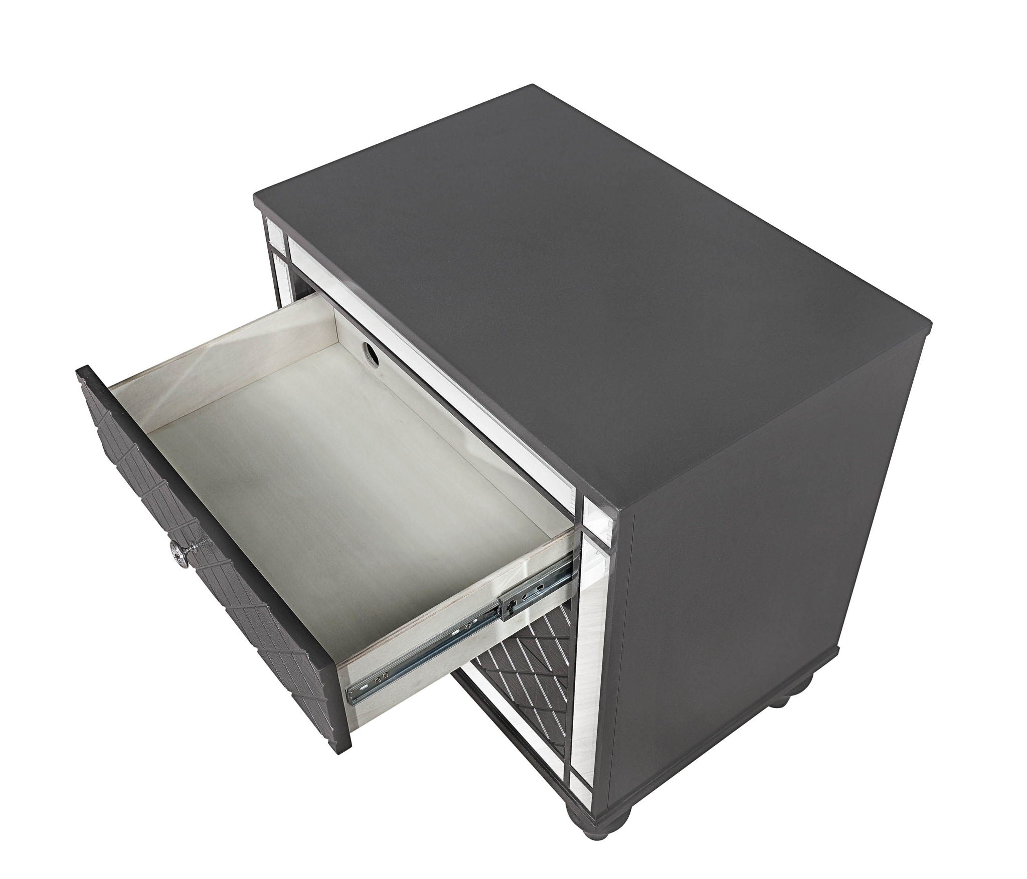 Refino - Nightstand - Dark Gunmetal - Urban Living Furniture (Los Angeles, CA)