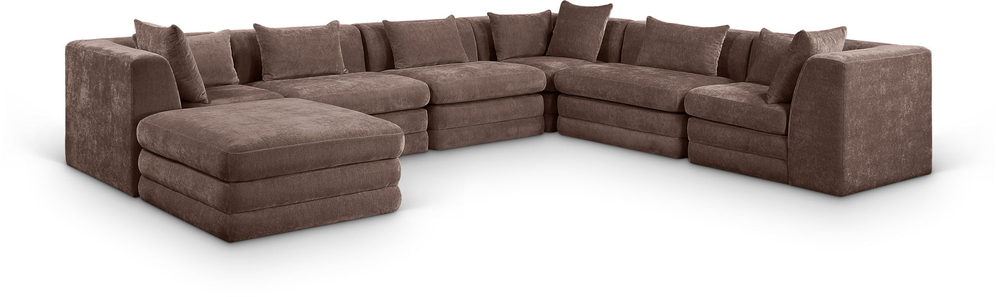 Stellar - 7 Piece Chenille Fabric Upholstered Modular Sectional - Urban Living Furniture (Los Angeles, CA)