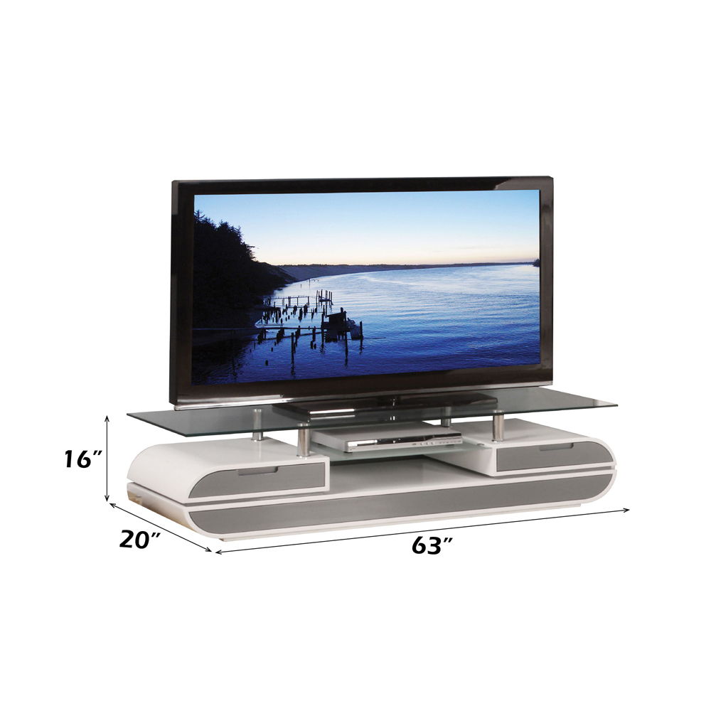 Lainey - TV Stand - White & Gray - Urban Living Furniture (Los Angeles, CA)