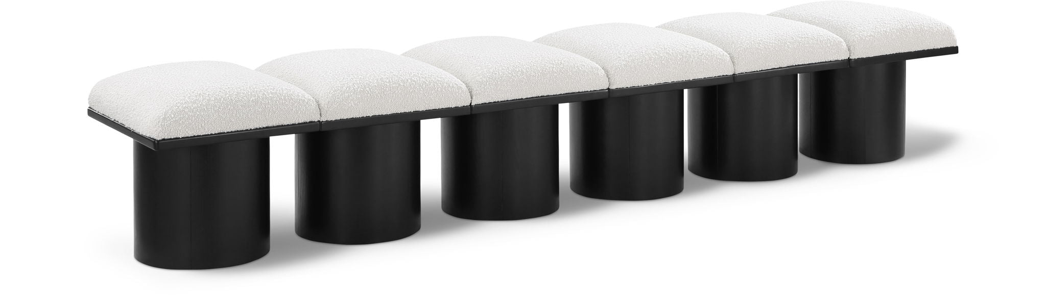 Pavilion - 6 Piece Modular Bench With Black Base - Urban Living Furniture (Los Angeles, CA)