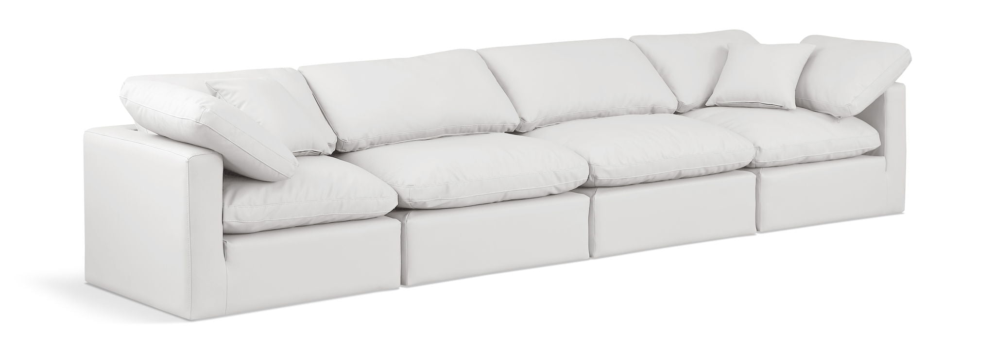 Indulge - Faux Leather 4 Seat Modular Sofa - Urban Living Furniture (Los Angeles, CA)