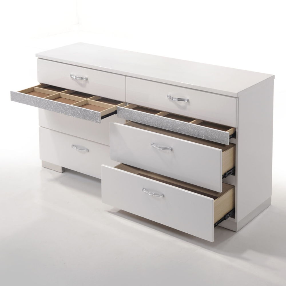 Naima II - Dresser - White High Gloss - Urban Living Furniture (Los Angeles, CA)