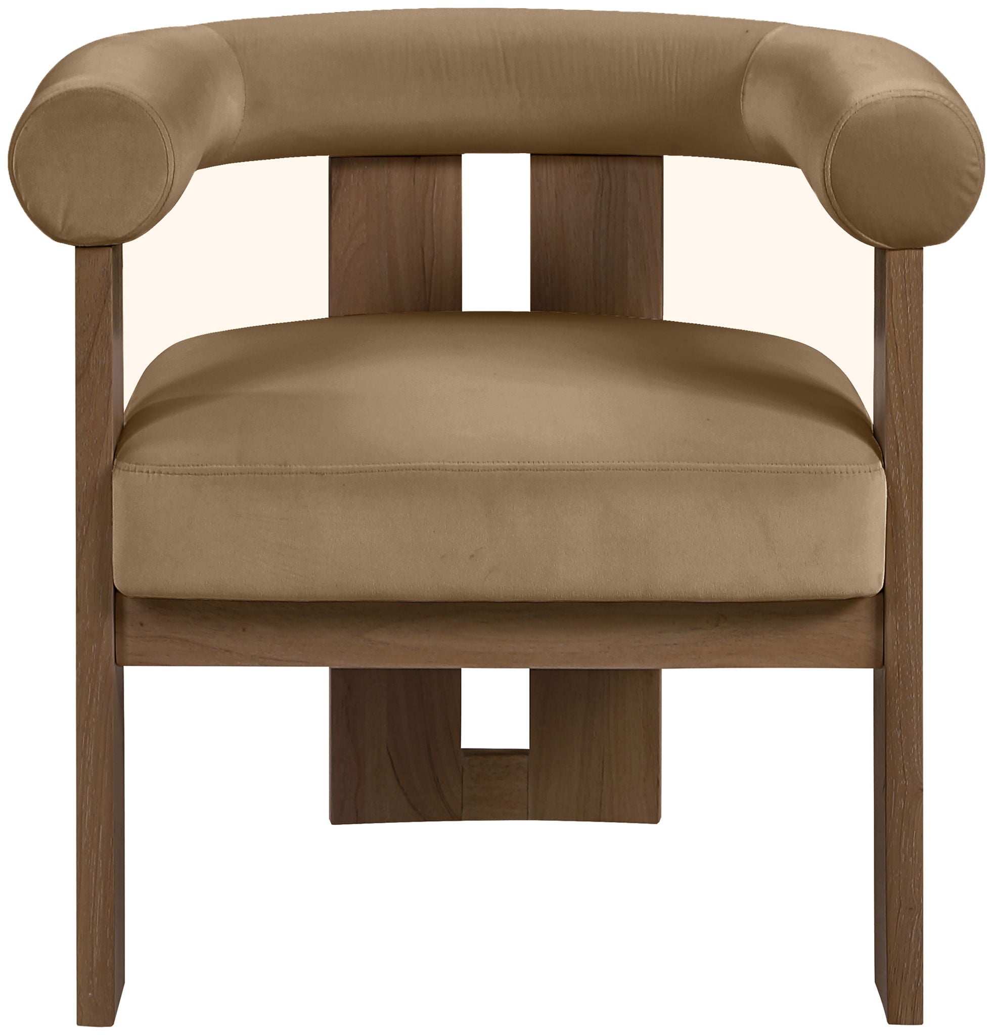 Arienzo - Performance Fabric Upholstered Accent Chair - Walnut Base - Urban Living Furniture (Los Angeles, CA)