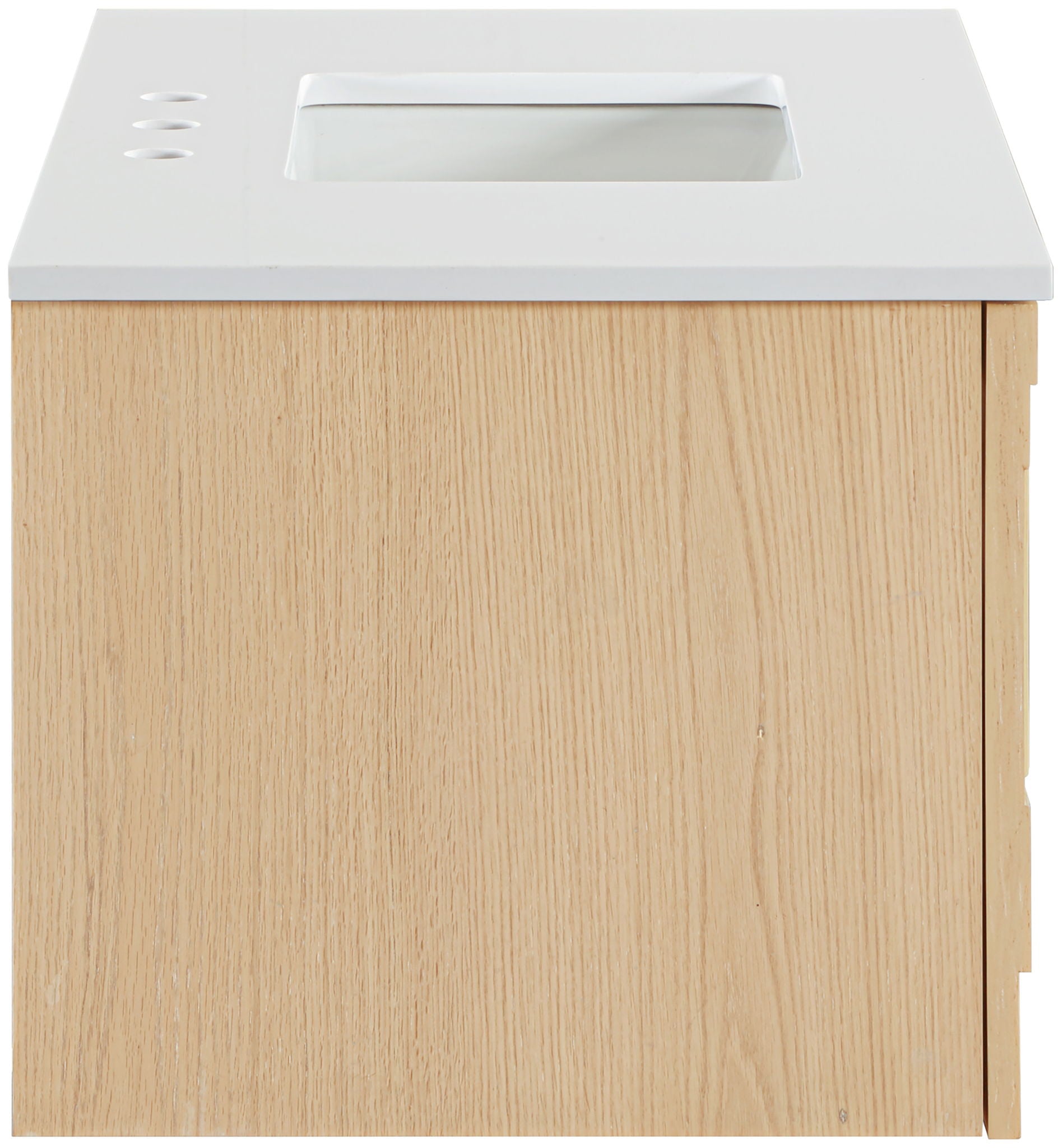 Leonardo - Engineered Stone And Solid Wood 24" Wall Mounted Bathroom Vanity - Urban Living Furniture (Los Angeles, CA)