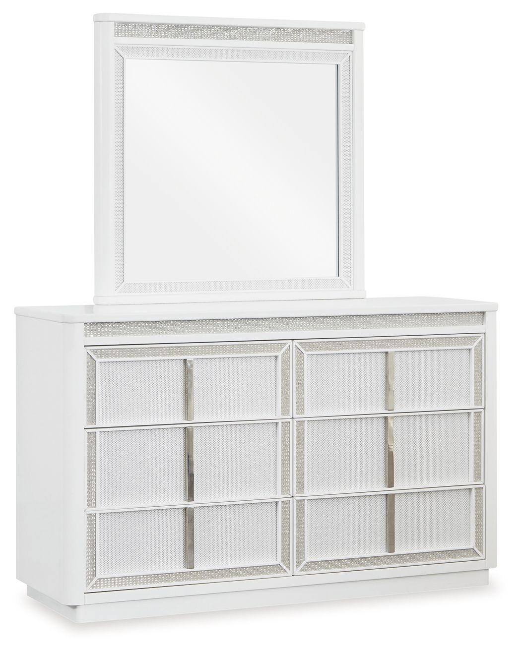 Chalanna - White - Dresser And Mirror - Urban Living Furniture (Los Angeles, CA)