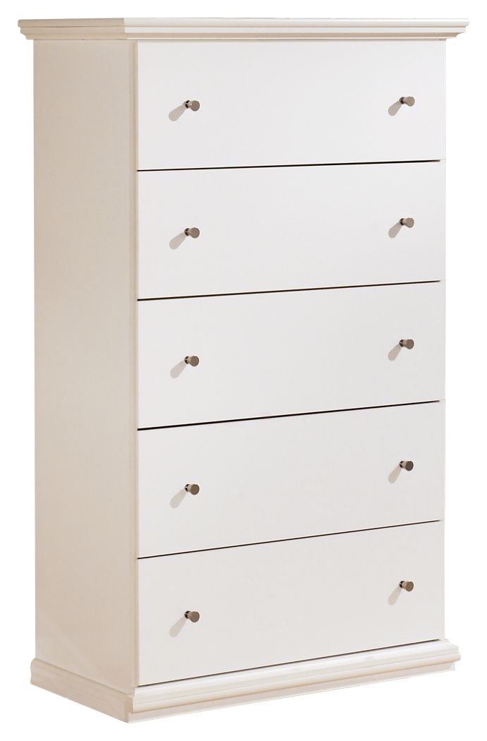Bostwick Shoals - White - Five Drawer Chest - Urban Living Furniture (Los Angeles, CA)