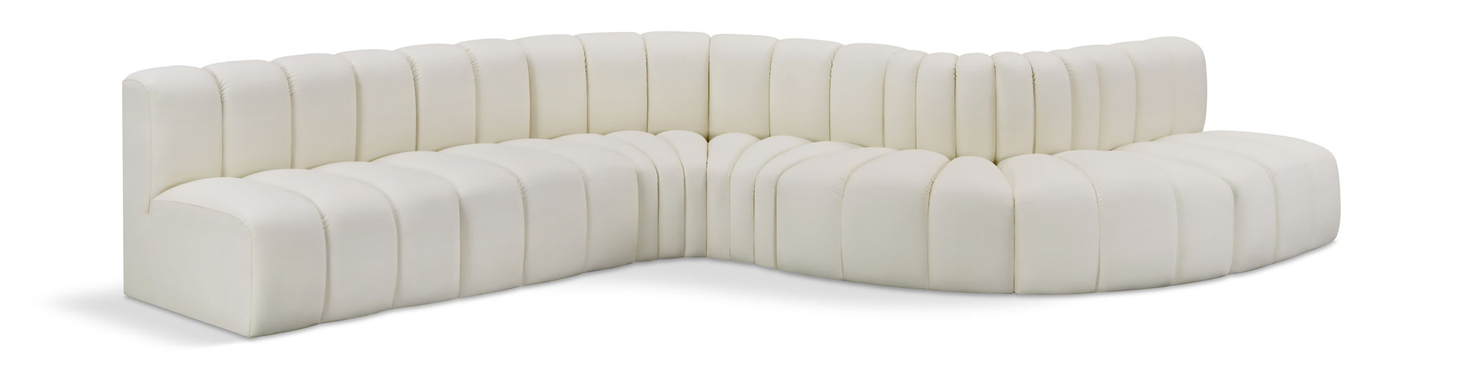 Arc - Faux Leather 7 Piece Modular Sofa - Urban Living Furniture (Los Angeles, CA)