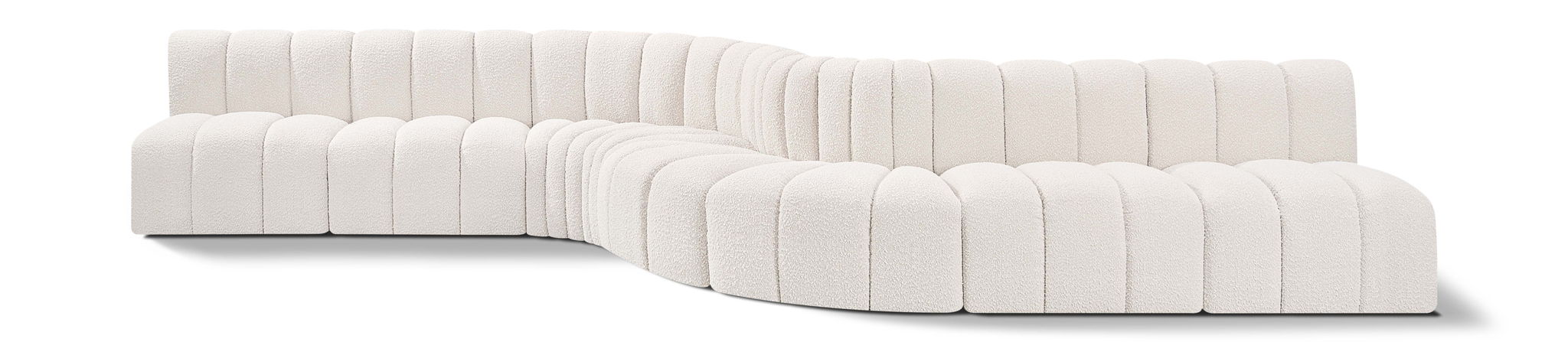Arc - Boucle Fabric 8 Piece Curved Modular Sofa - Urban Living Furniture (Los Angeles, CA)