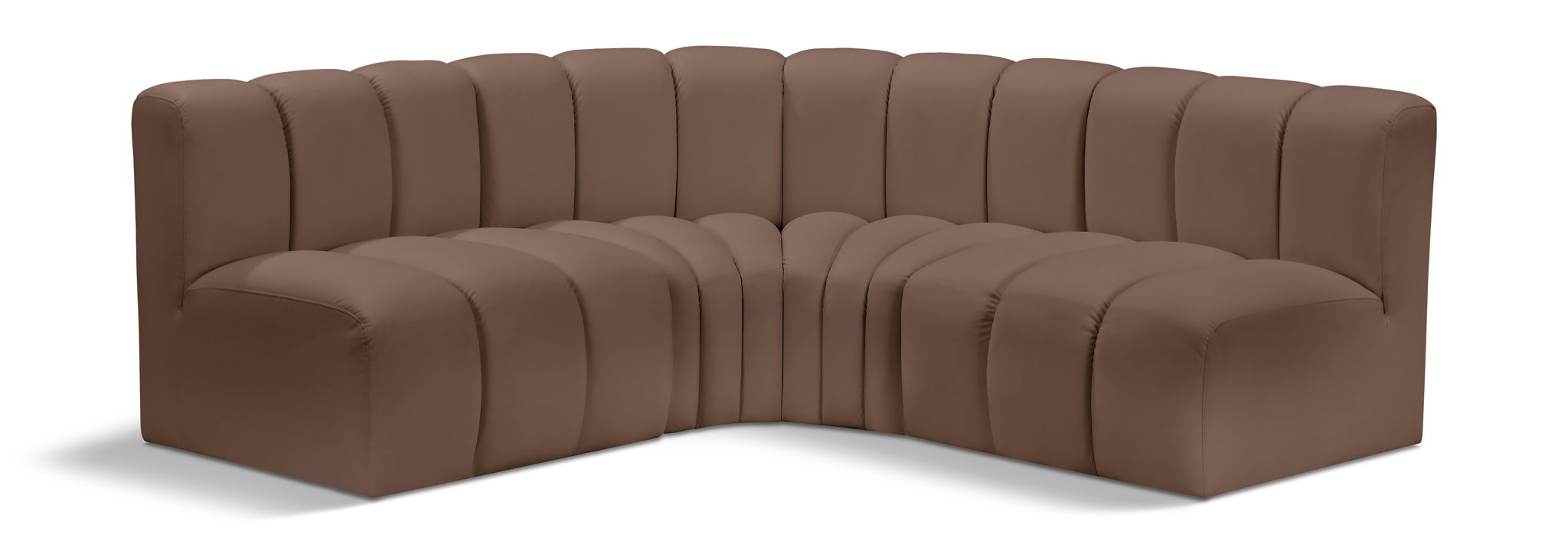 Arc - Faux Leather 4 Piece Corner Modular Sofa - Urban Living Furniture (Los Angeles, CA)