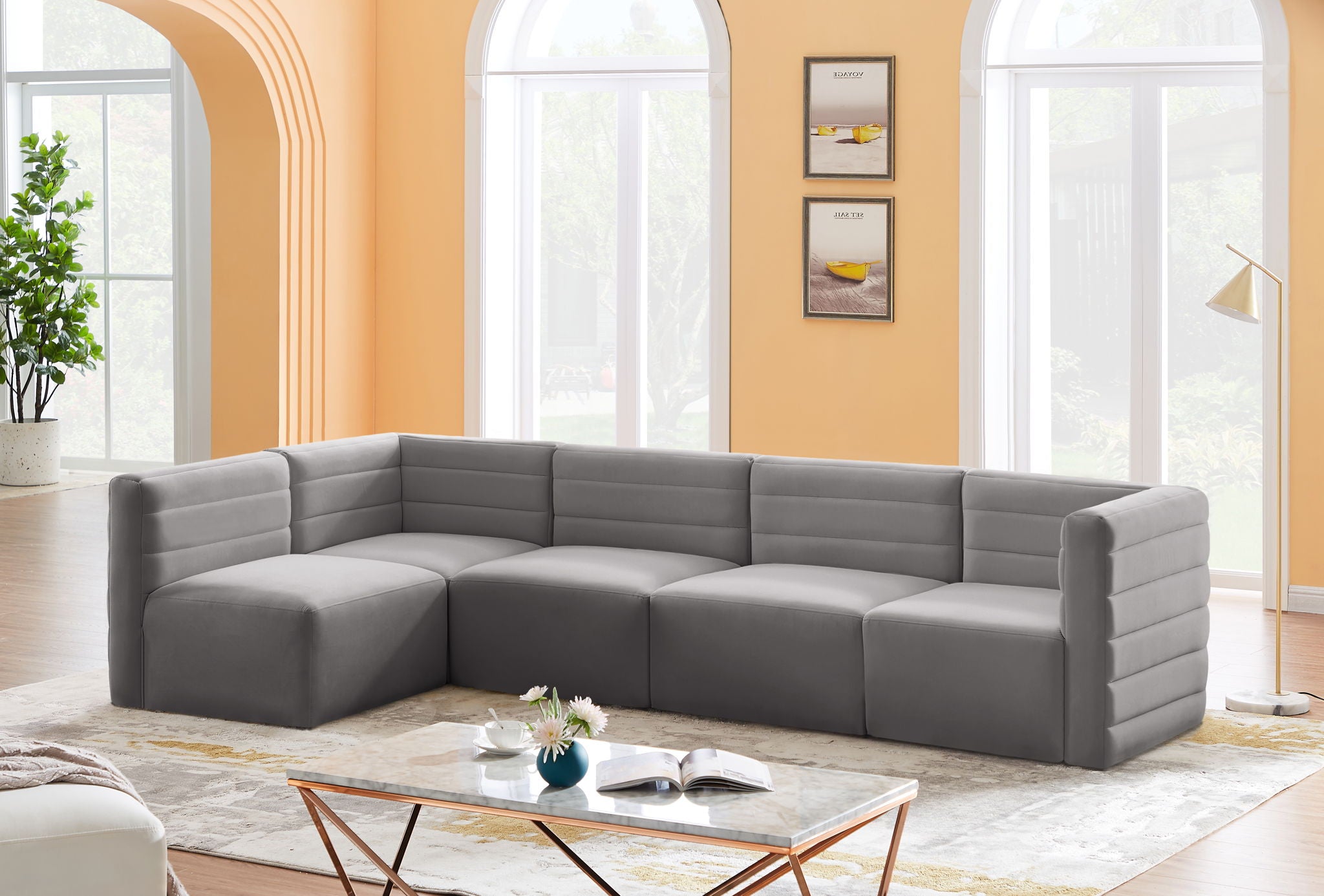 Quincy - 5 Piece Modular Sectional - Urban Living Furniture (Los Angeles, CA)