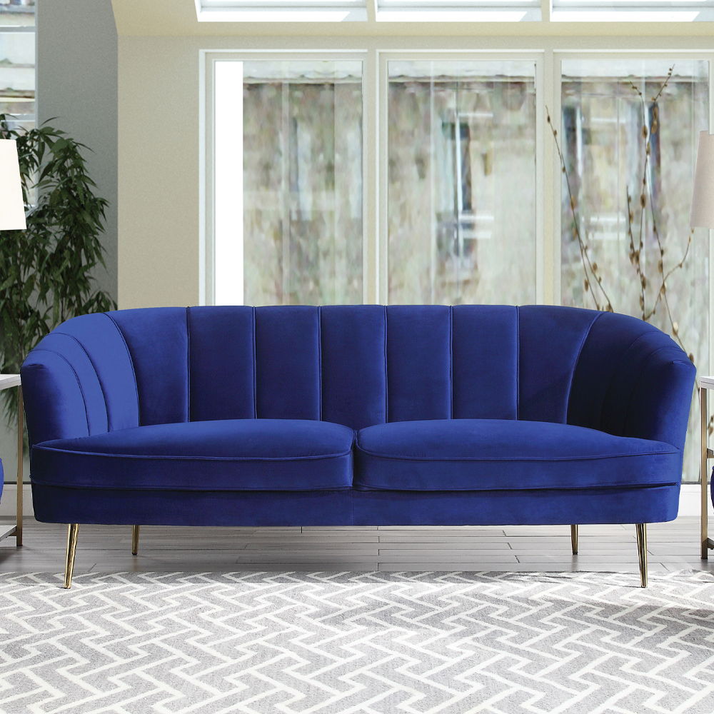 Eivor - Sofa - Blue Velvet - Urban Living Furniture (Los Angeles, CA)