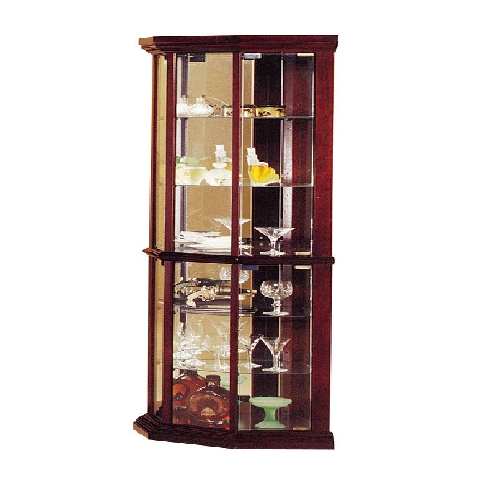 Huxley - Curio Cabinet (Corner) - Cherry - Urban Living Furniture (Los Angeles, CA)