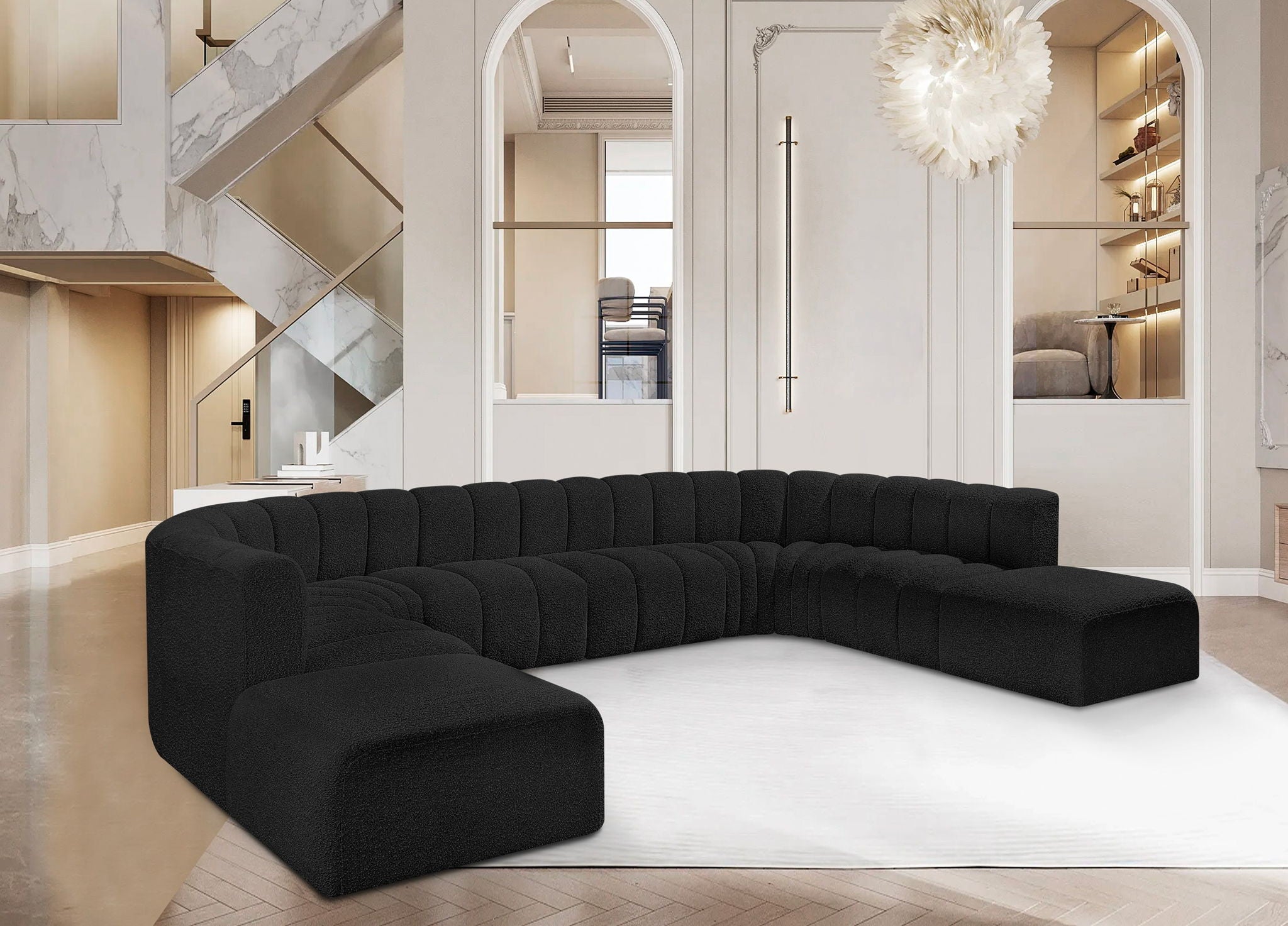 Arc - Boucle Fabric Modular Sectional - Urban Living Furniture (Los Angeles, CA)