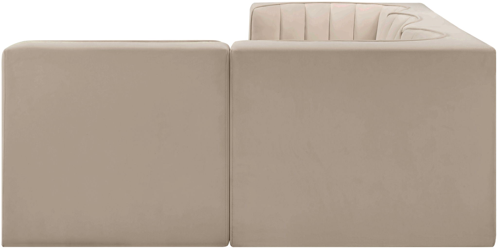 Rummi - Velvet Performance Fabric Upholstered 4 Piece Modular Sectional - Urban Living Furniture (Los Angeles, CA)