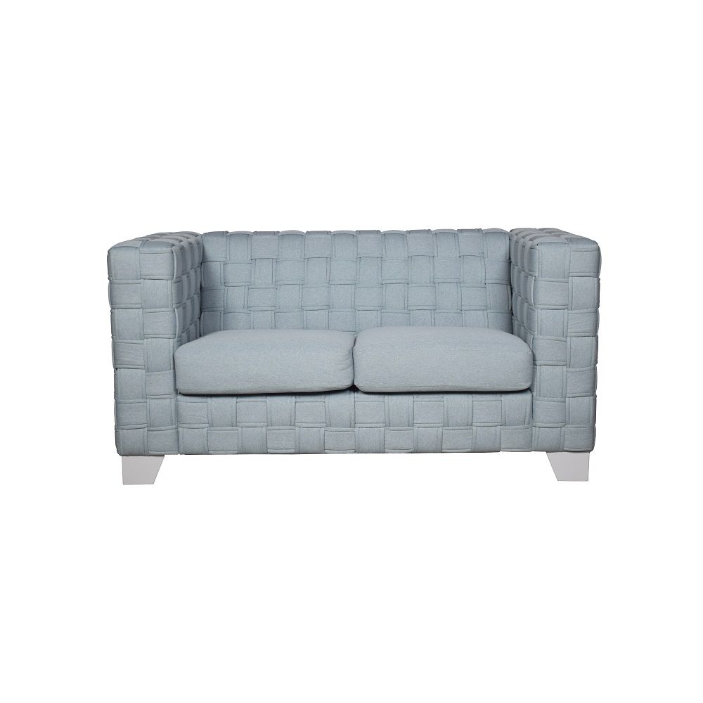 Saree - Loveseat - Light Teal & White - Urban Living Furniture (Los Angeles, CA)
