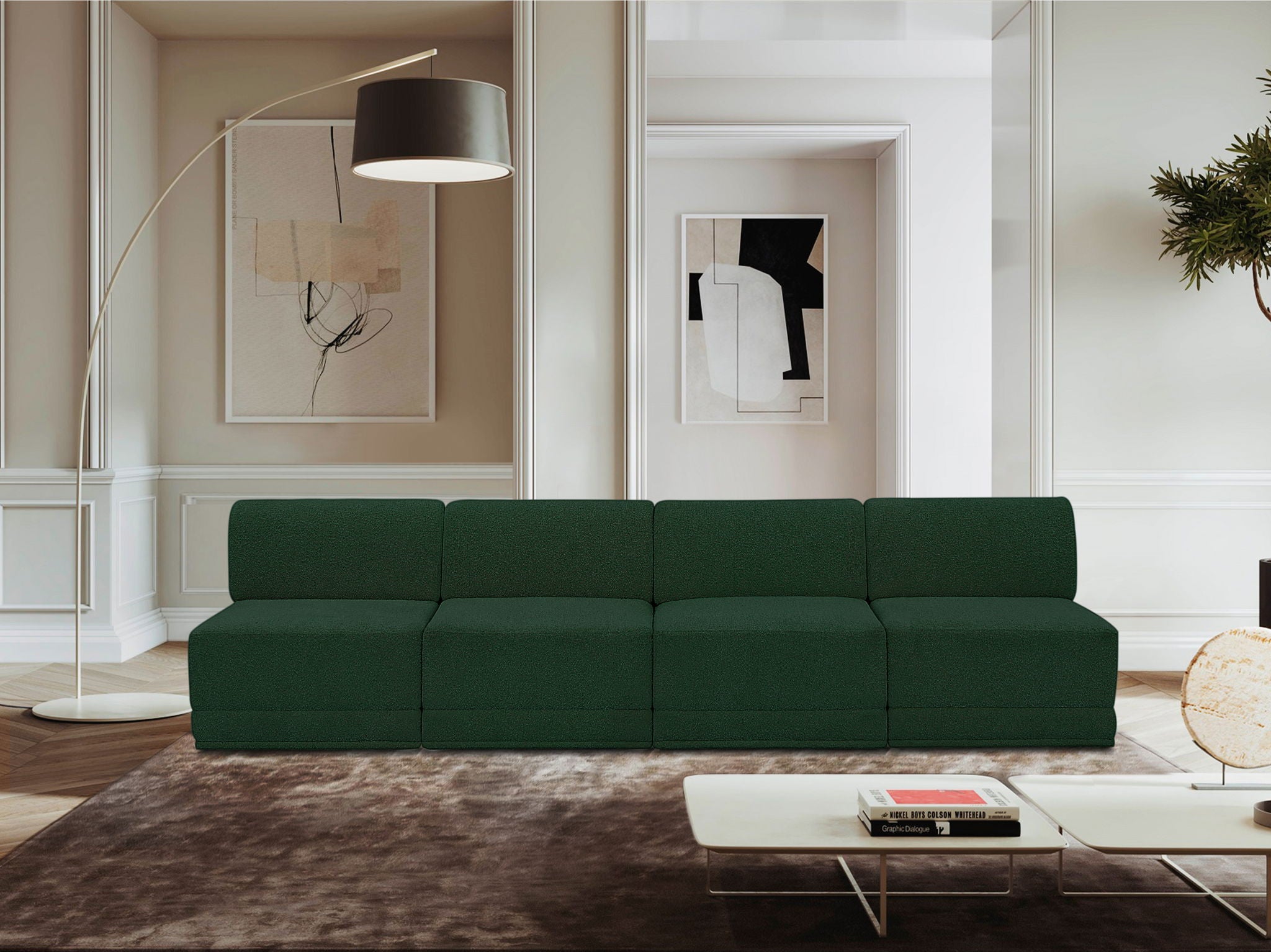 Ollie - 4 Seat Armless Modular Sofa - Urban Living Furniture (Los Angeles, CA)