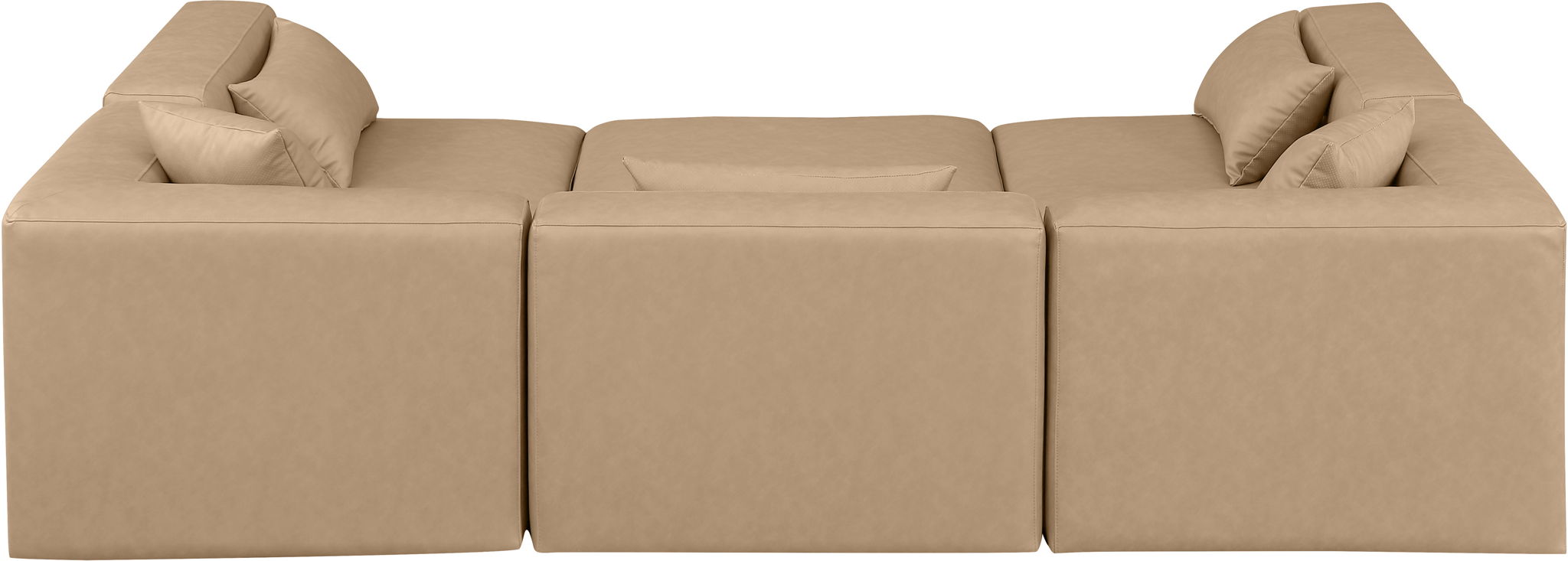 Cube - 6 Piece Modular Sectional - Tan - Urban Living Furniture (Los Angeles, CA)