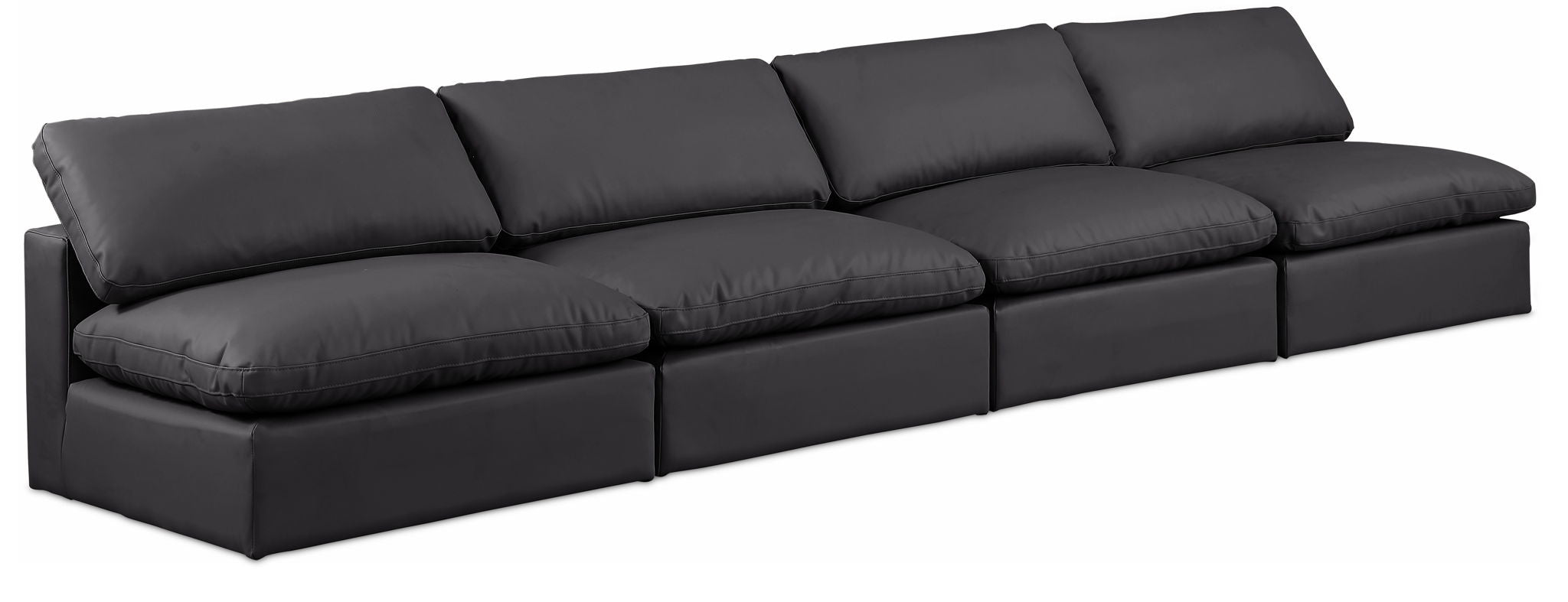 Comfy - Faux Leather Modular Armless Sofa 4 Seats - Urban Living Furniture (Los Angeles, CA)