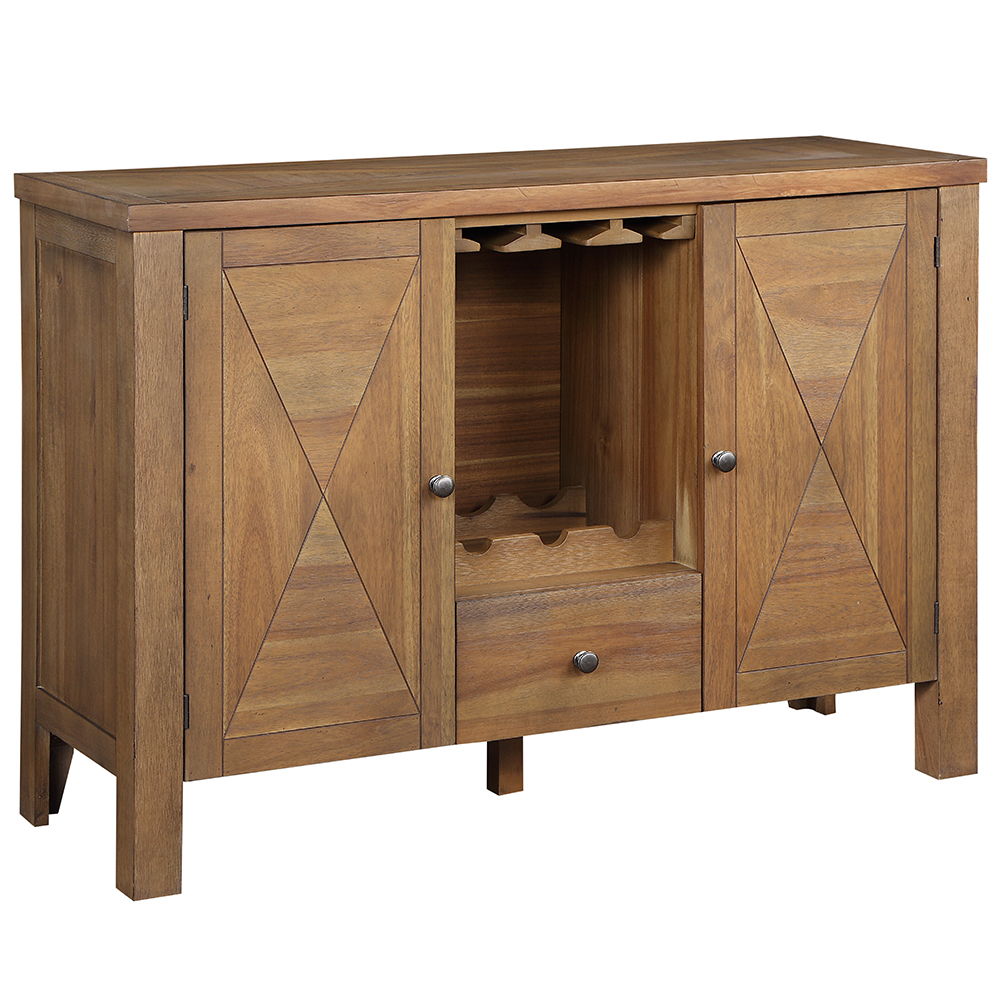 Pascaline - Server - Rustic Brown & Oak - Urban Living Furniture (Los Angeles, CA)