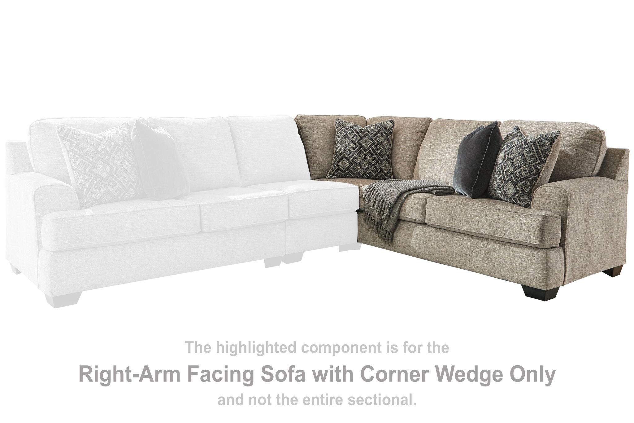 Bovarian - Stone - RAF Sofa w/Corner Wedge - Urban Living Furniture (Los Angeles, CA)