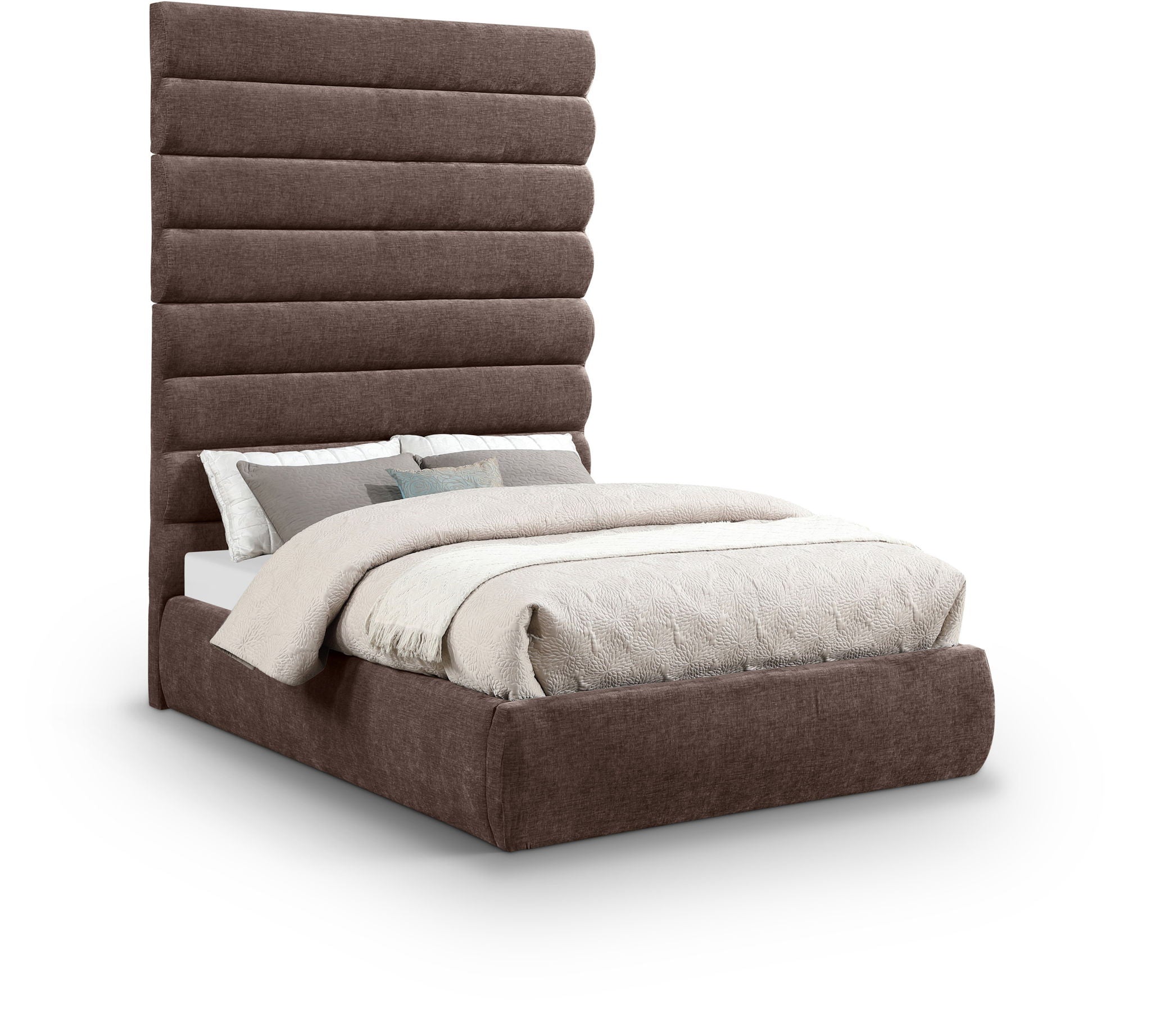 Adam - Chenille Fabric Bed With 89" Headboard - Urban Living Furniture (Los Angeles, CA)