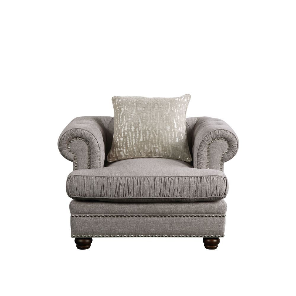 Gardenia - Chair - Gray Fabric - Urban Living Furniture (Los Angeles, CA)