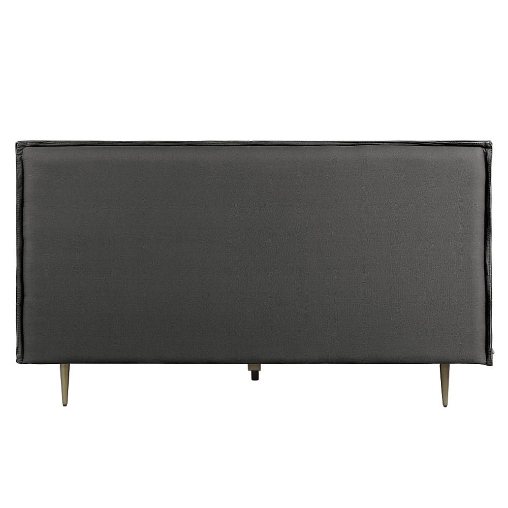 Metis - Eastern King Bed - Gray Top Grain Leather - Urban Living Furniture (Los Angeles, CA)