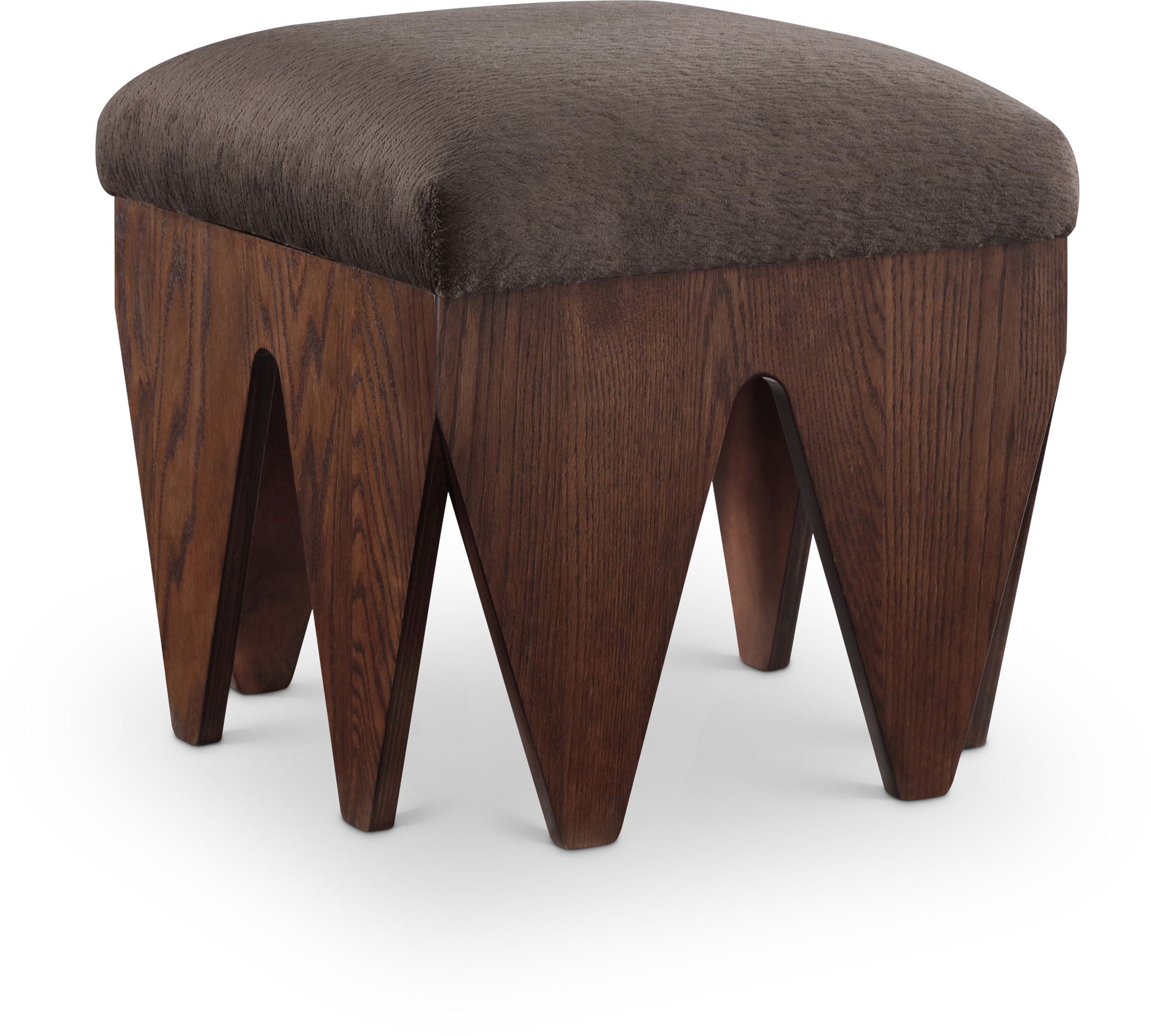 Altair - Fabric Bench - Dark Brown Base - Urban Living Furniture (Los Angeles, CA)