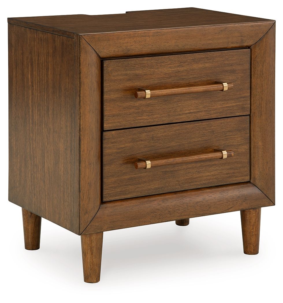 Lyncott - Brown - Two Drawer Night Stand - Urban Living Furniture (Los Angeles, CA)