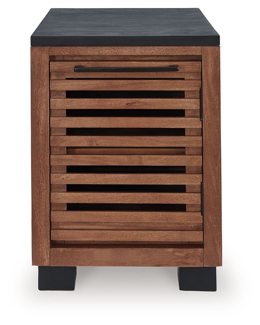Kallari - Warm Brown / Black - Chair Side End Table - Urban Living Furniture (Los Angeles, CA)