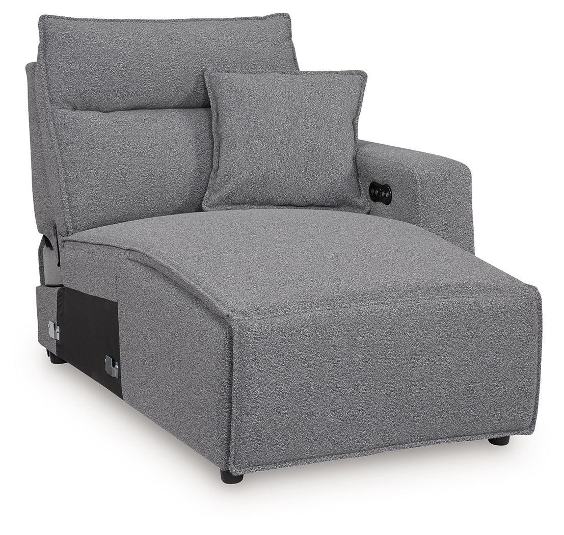 Modmax II - RAF Press Back Power Chaise - Salt And Pepper - Urban Living Furniture (Los Angeles, CA)