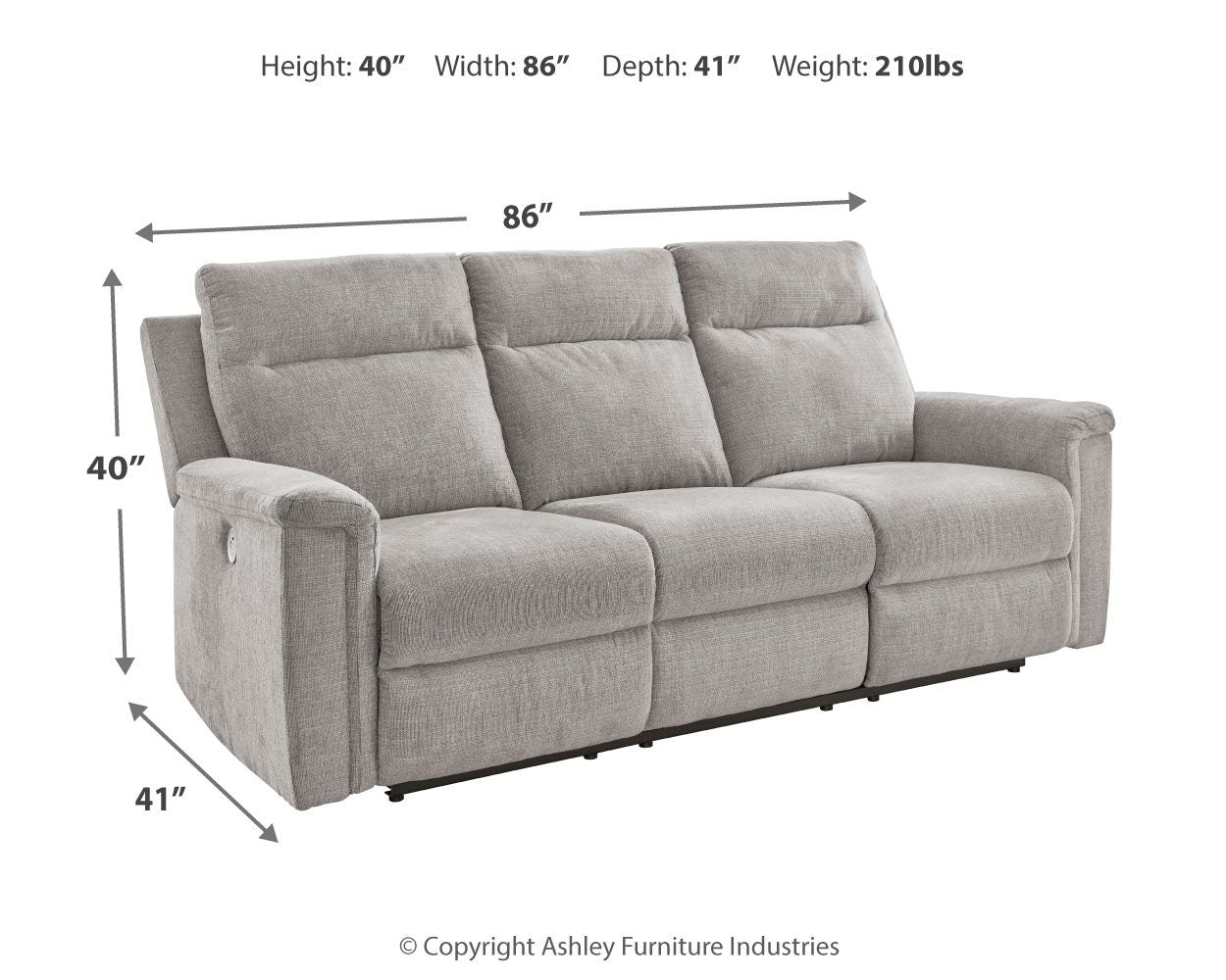 Barnsana - Power Reclining Sofa - Urban Living Furniture (Los Angeles, CA)