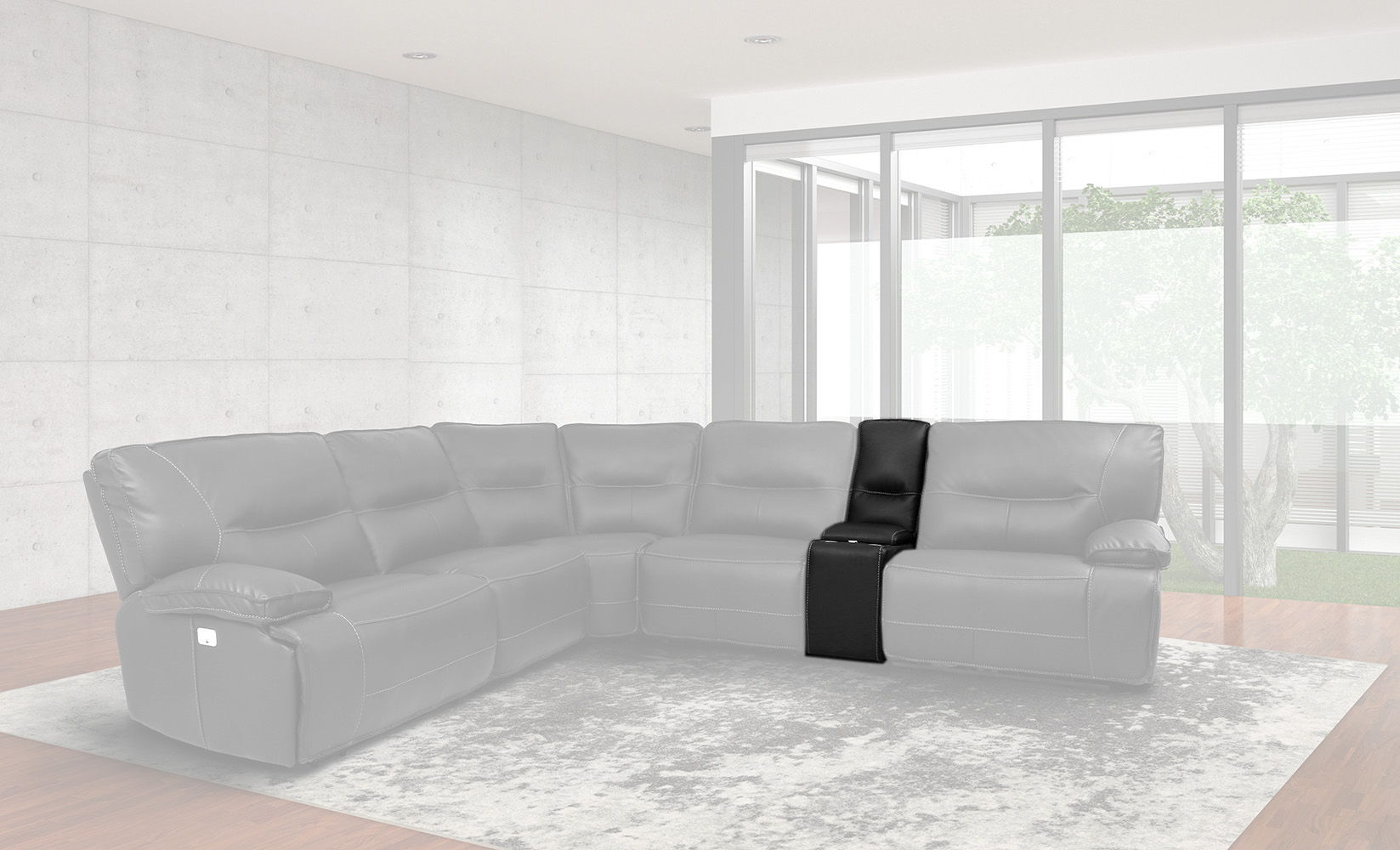 Spartacus - Entertainment Console With USB pop - up - Black - Urban Living Furniture (Los Angeles, CA)