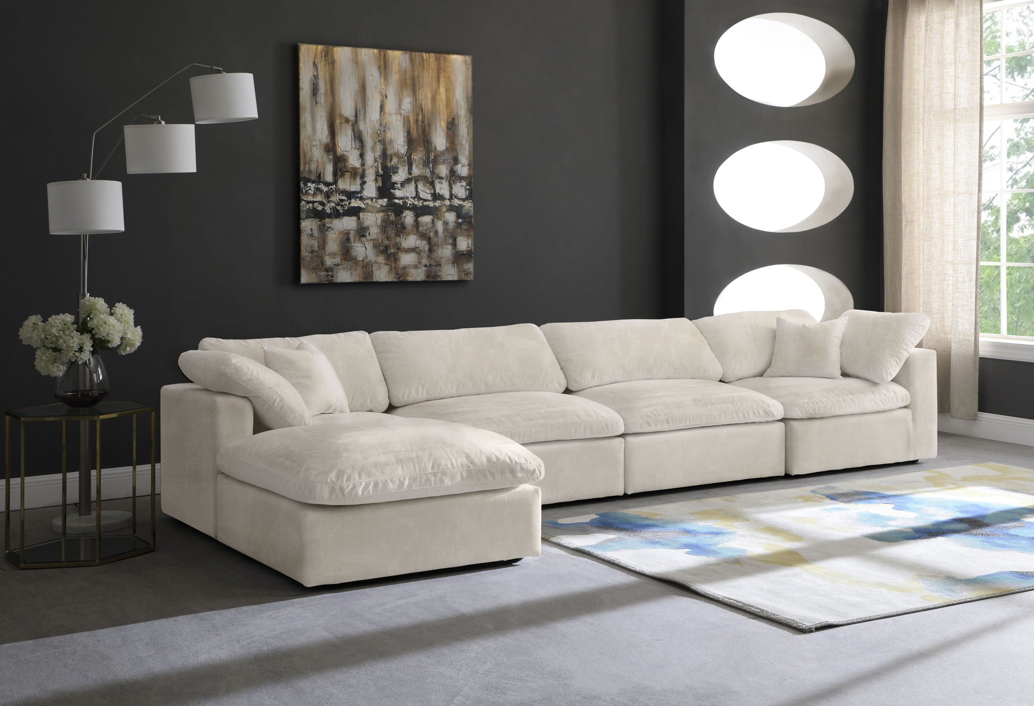 Cozy - 5 Piece Modular Sectional With Chaise - Urban Living Furniture (Los Angeles, CA)