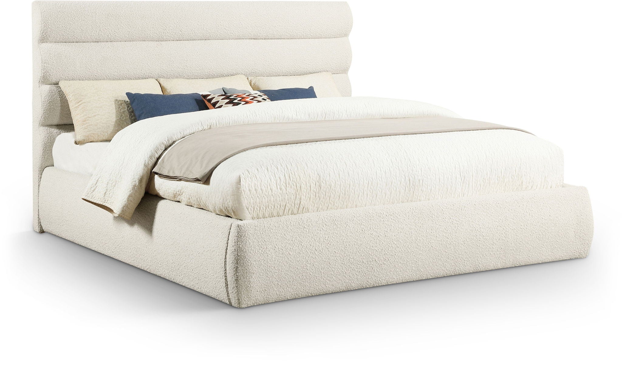 Adam - Boucle Fabric Bed With 52" Headboard - Urban Living Furniture (Los Angeles, CA)