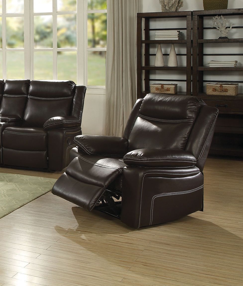 Corra - Motion Recliner - Espresso Synthetic Leather - Urban Living Furniture (Los Angeles, CA)