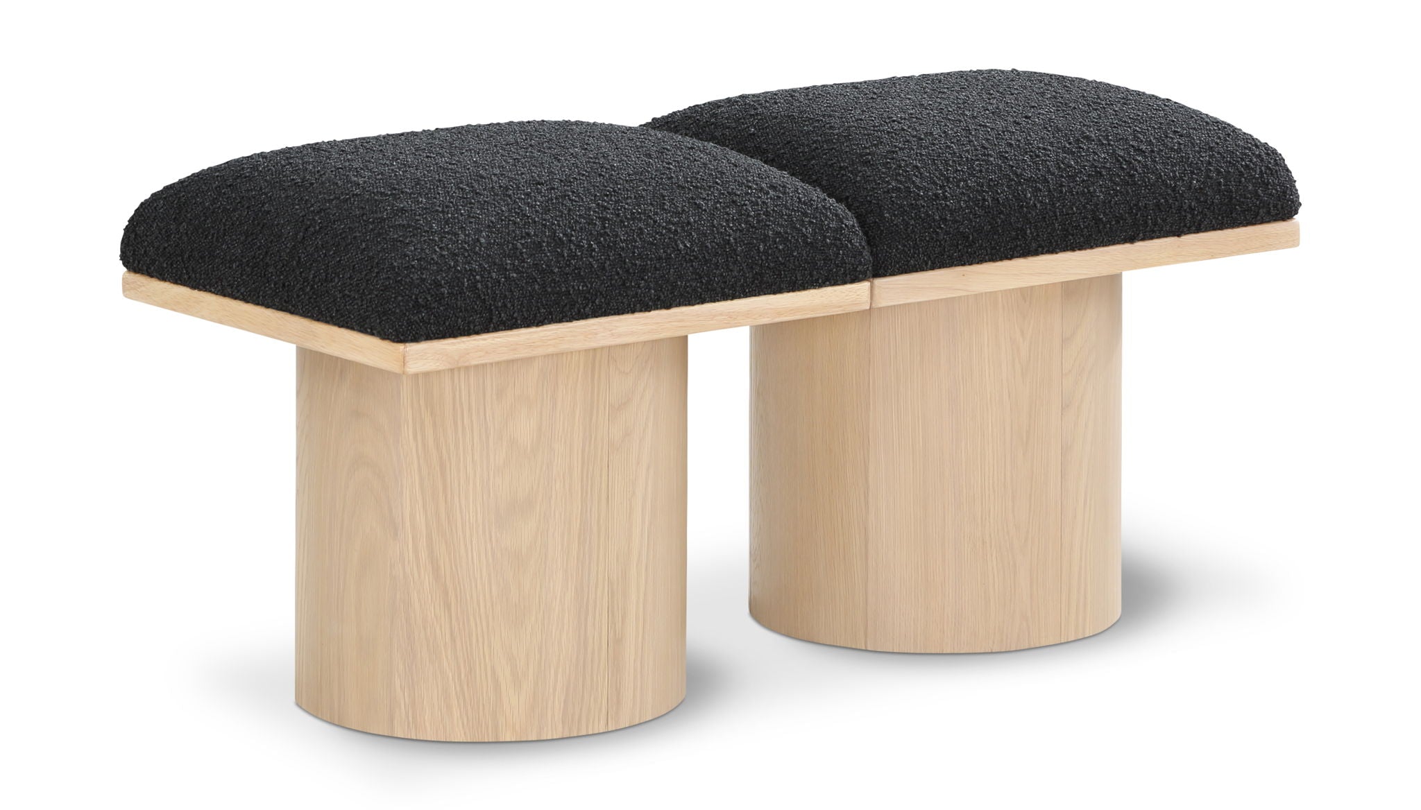 Pavilion - 2 Piece Modular Bench With Natural Base - Urban Living Furniture (Los Angeles, CA)
