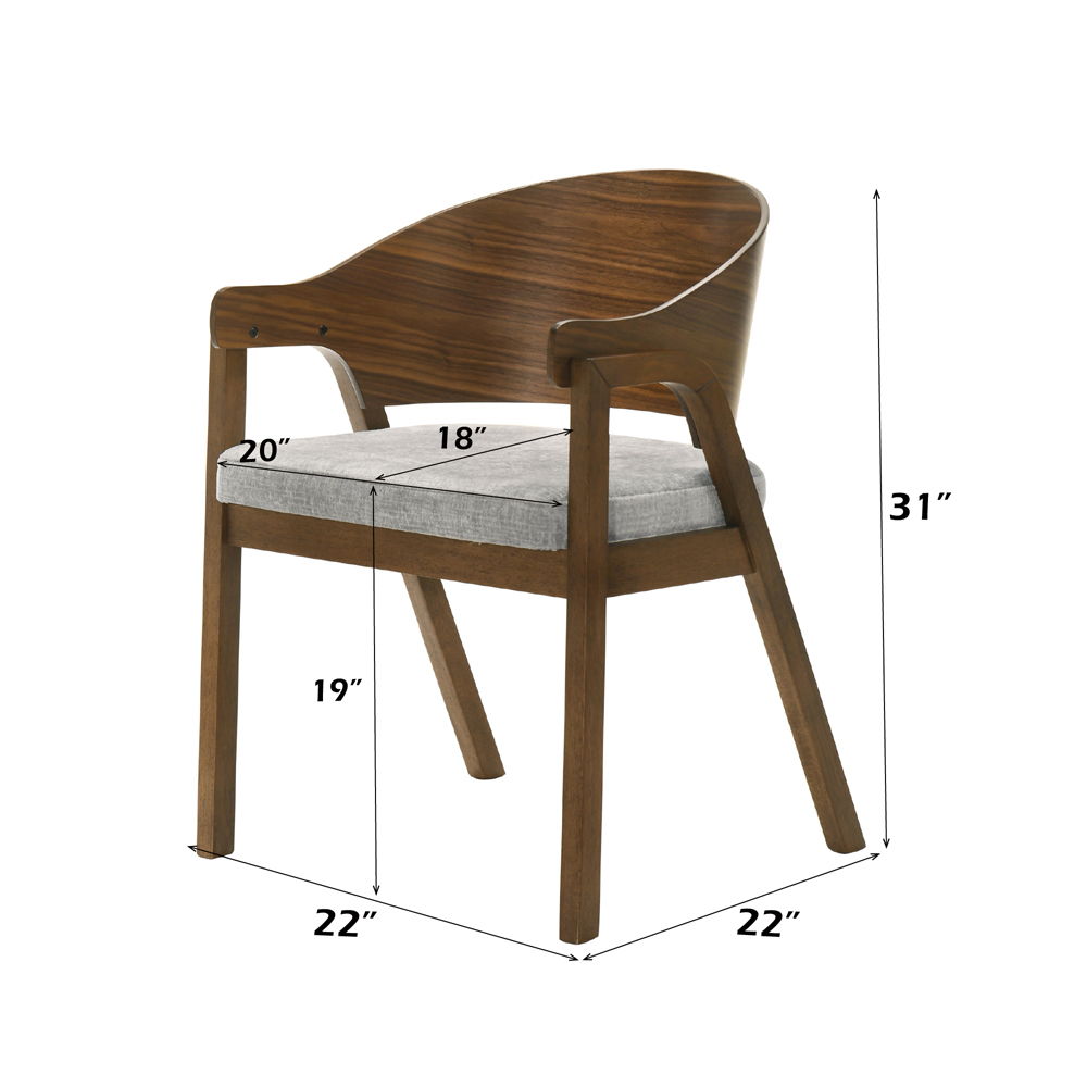 Hoyte - Arm Chair (Set of 2) - Walnut - Urban Living Furniture (Los Angeles, CA)