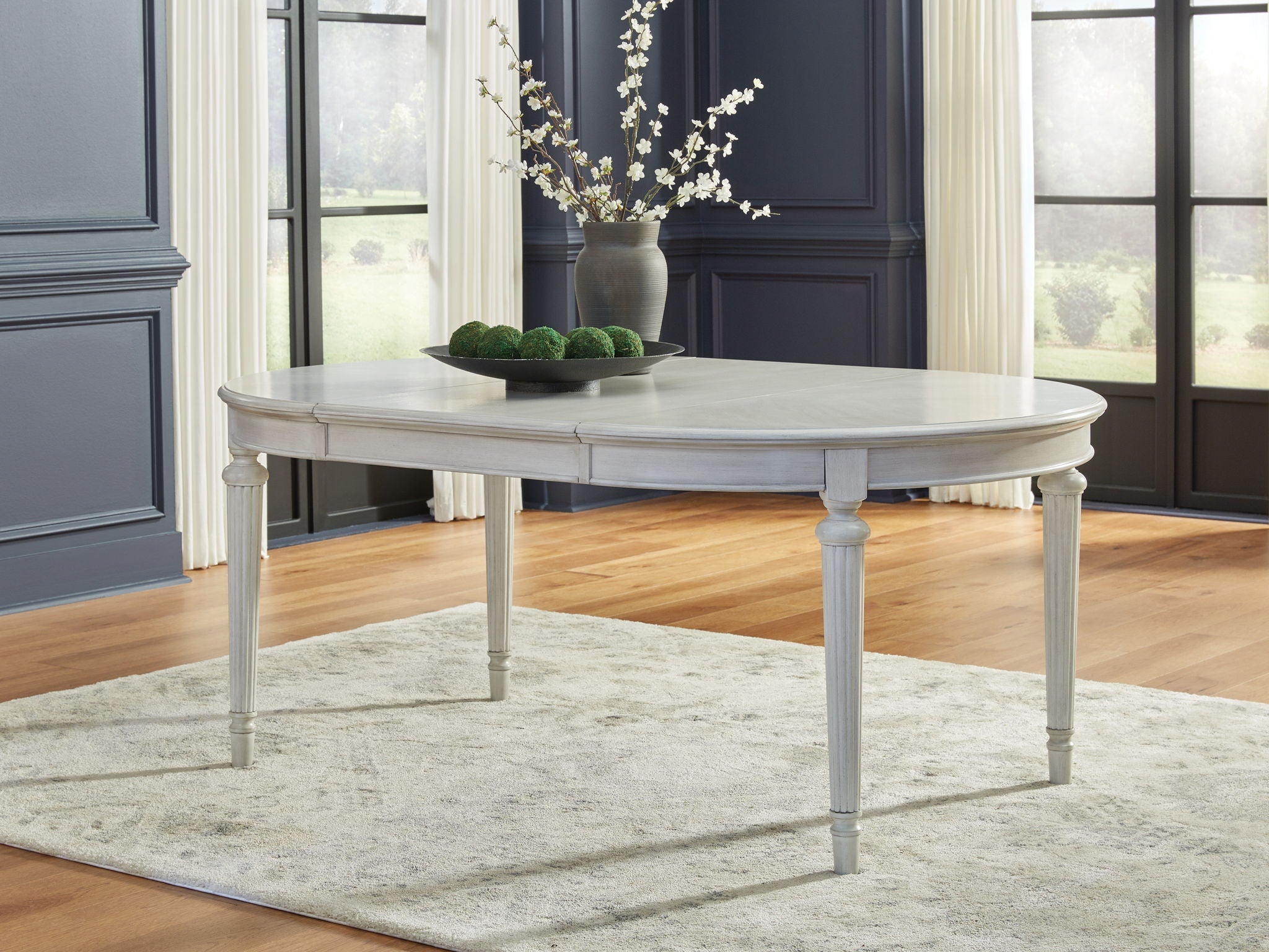 Montelaine - Antique White - Oval Dining Room Extension Table - Urban Living Furniture (Los Angeles, CA)