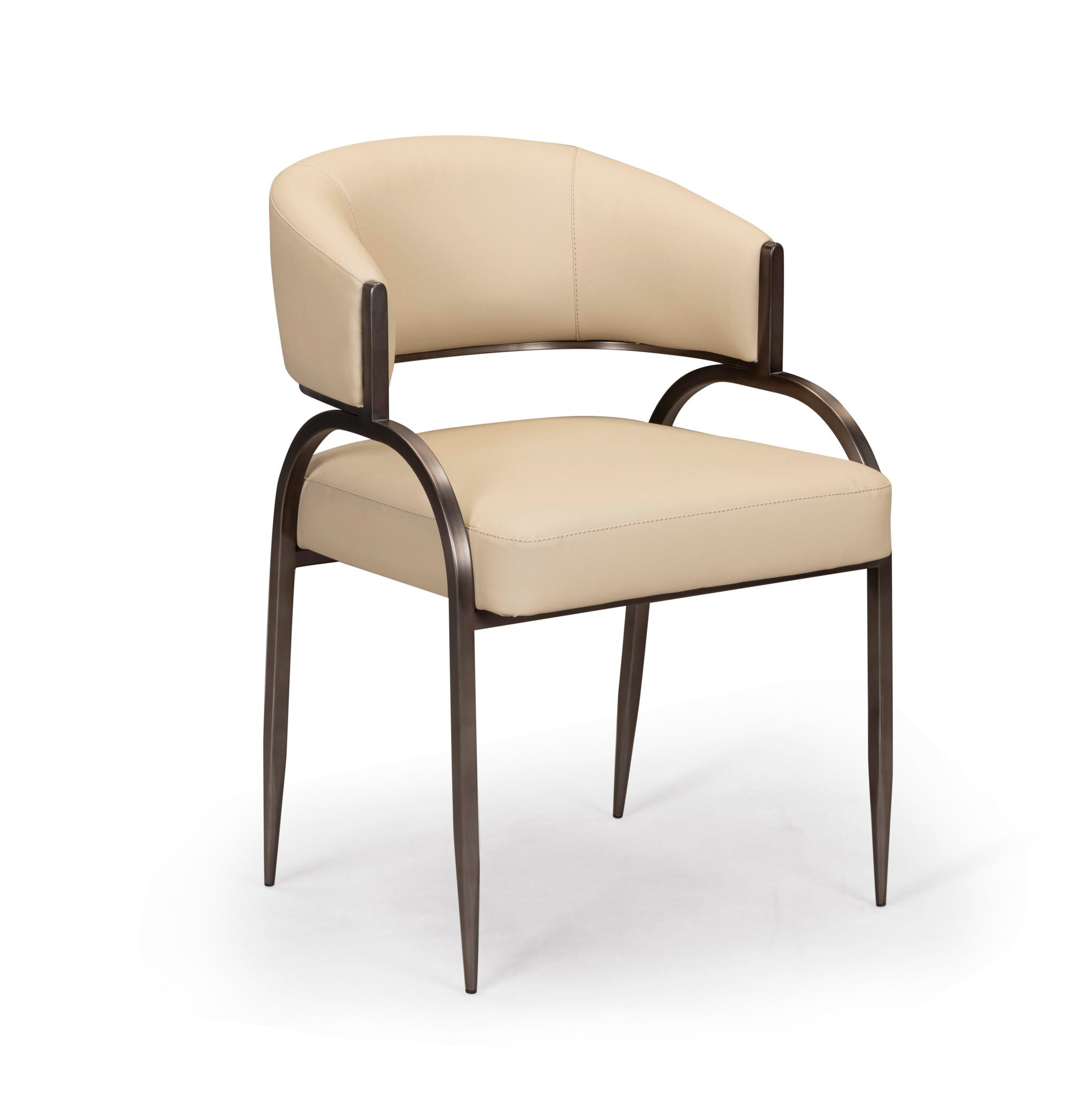 Tatum - Performance Vegan Leather Dining Chair - Taupe - Urban Living Furniture (Los Angeles, CA)