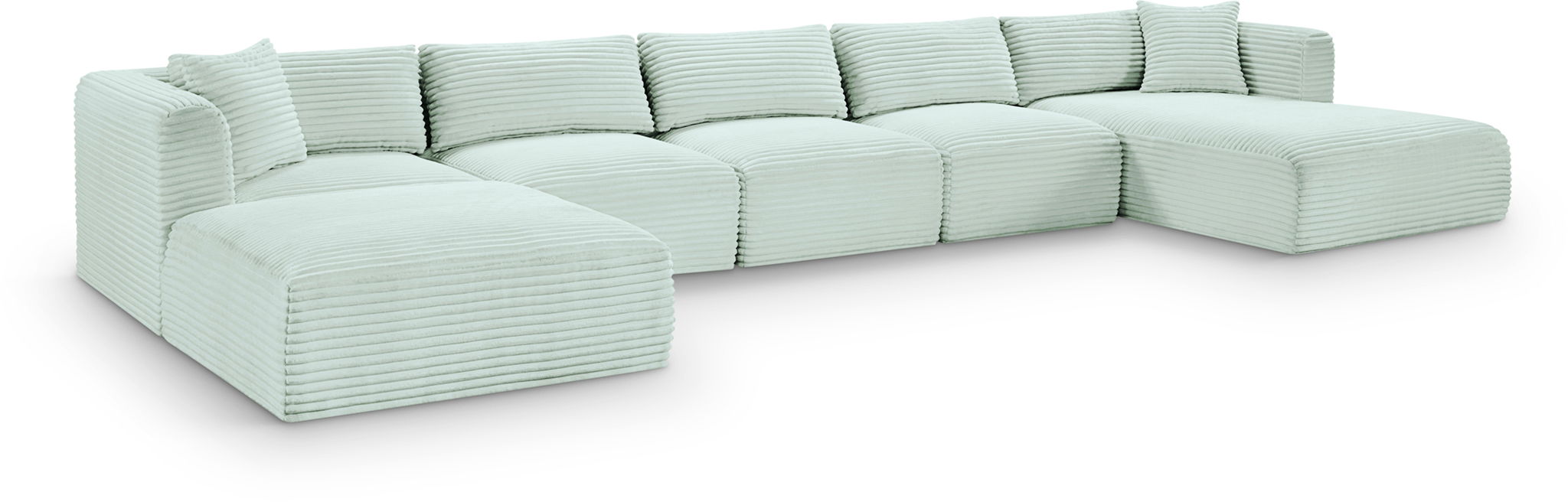 Shaggy - 6 Piece Modular Sectional With Chaise And Ottoman - Urban Living Furniture (Los Angeles, CA)