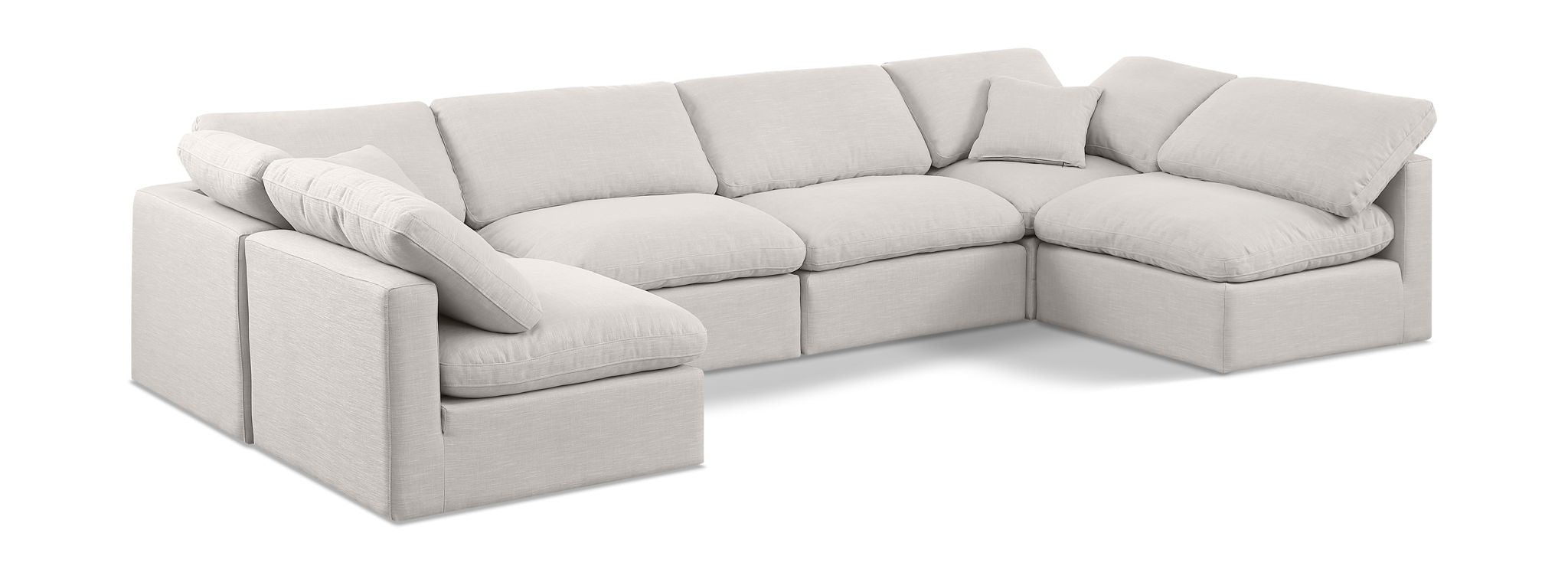 Indulge - Linen 6 Piece Modular U-Shaped Sectional - Urban Living Furniture (Los Angeles, CA)