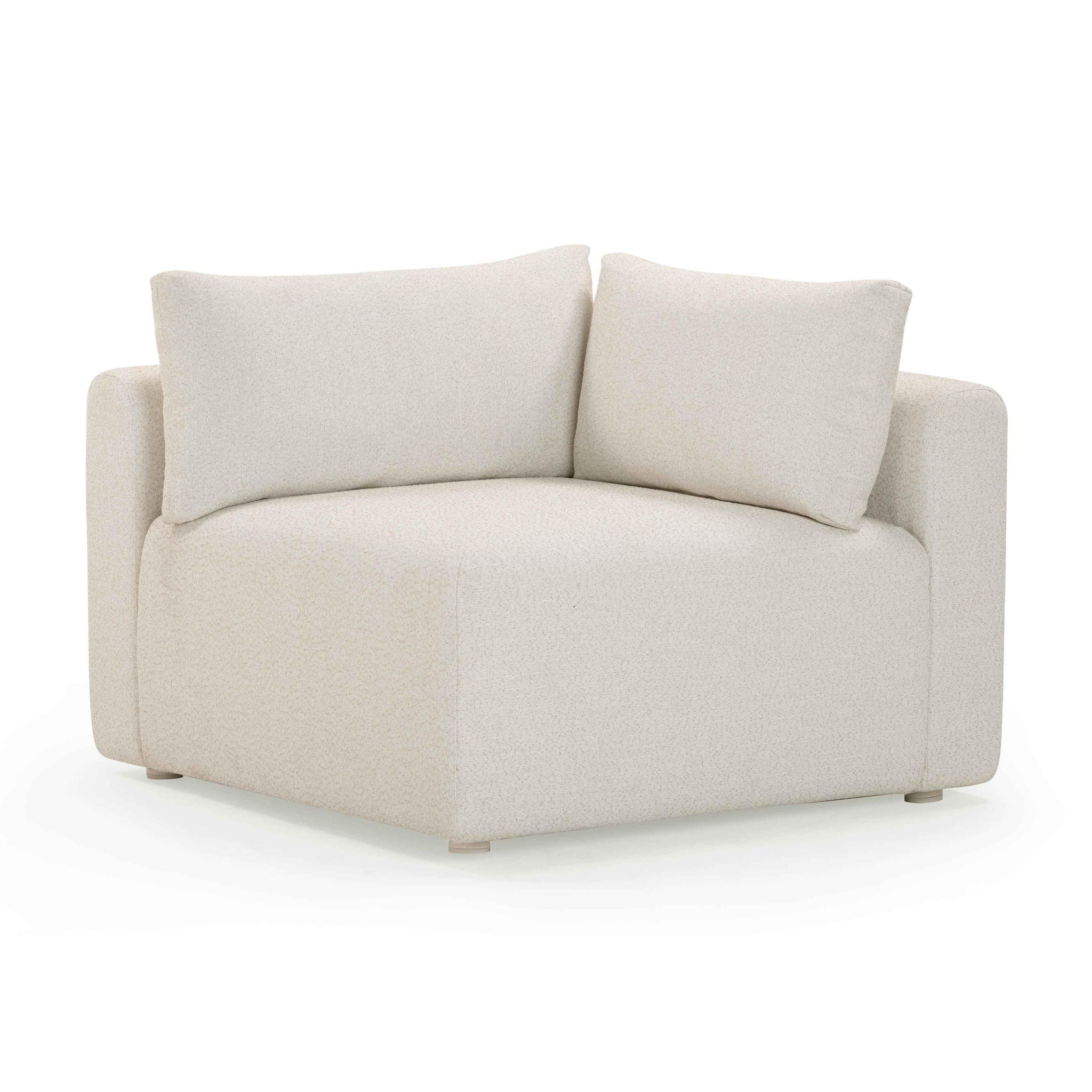 Hangover - Outdoor Modular Corner Chair - Cream - Urban Living Furniture (Los Angeles, CA)