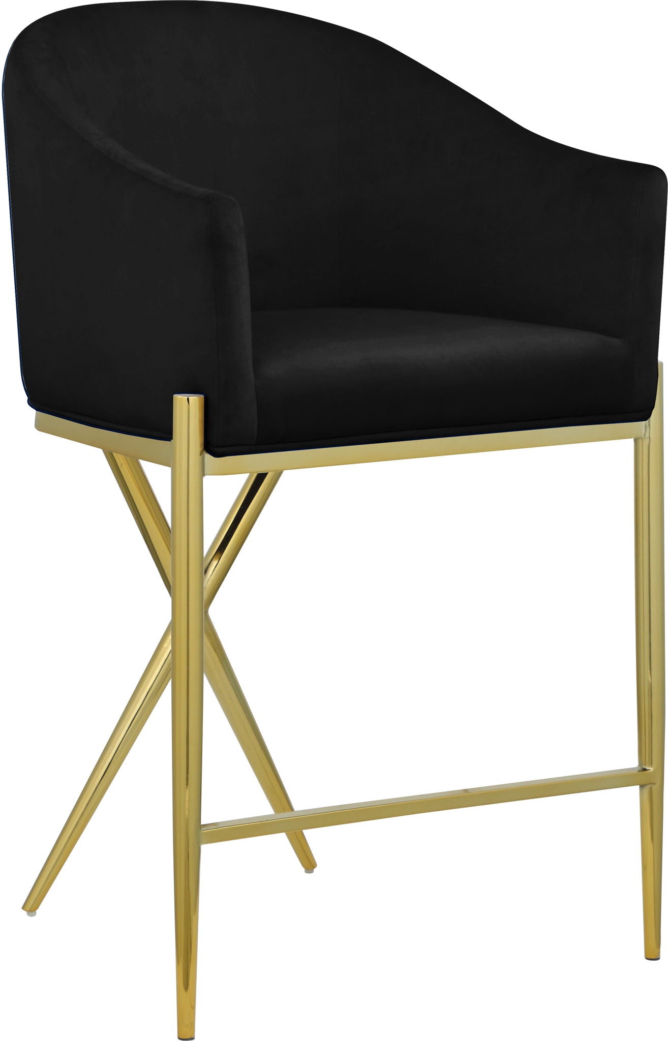 Xavier - Counter Stool with Gold Legs - Urban Living Furniture (Los Angeles, CA)