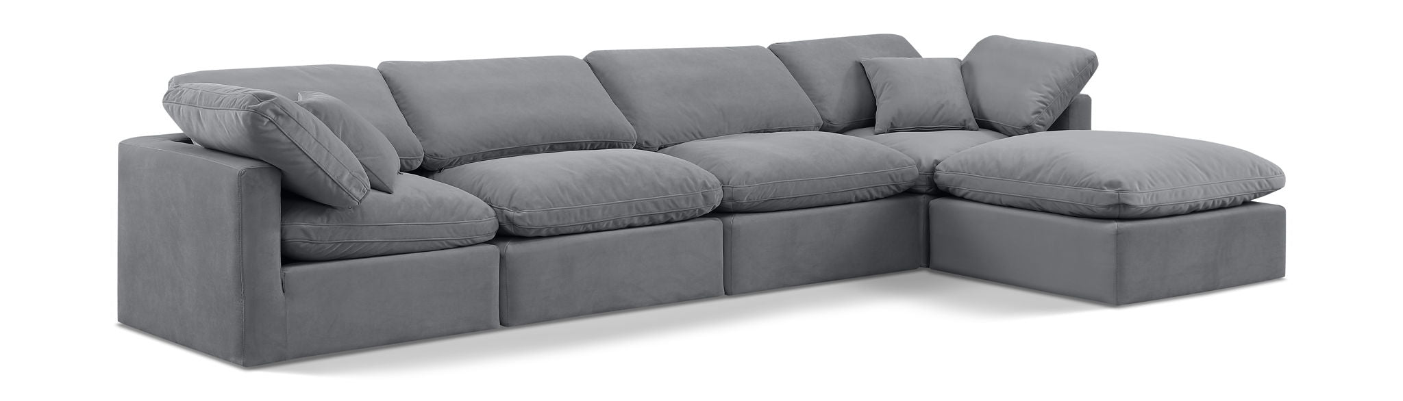 Indulge - Velvet 5 Piece Modular Sectional With Chaise - Urban Living Furniture (Los Angeles, CA)