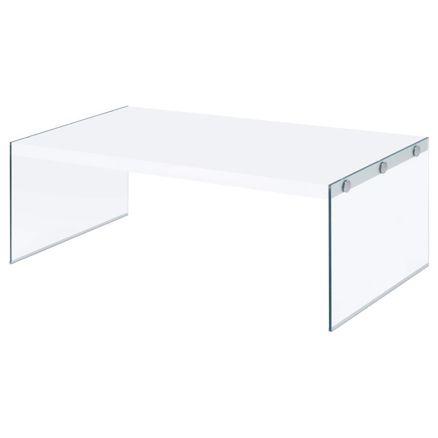 Opal - Rectangular Glass Frame Table - Urban Living Furniture (Los Angeles, CA)