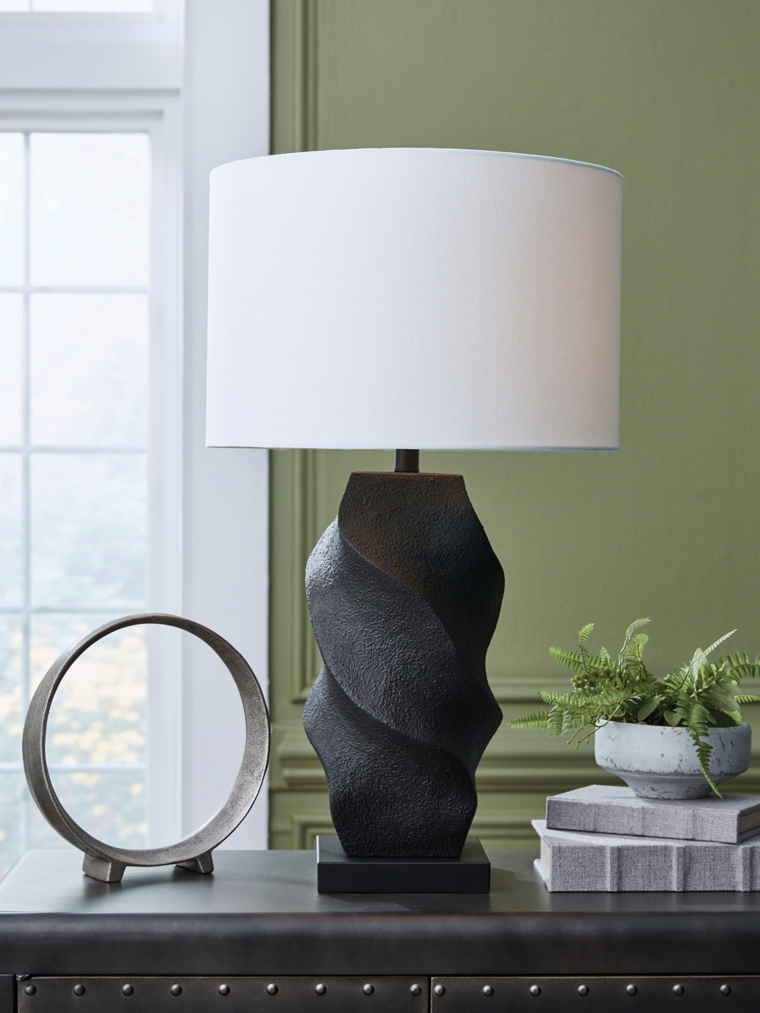 Amillion - Black - Poly Table Lamp - Urban Living Furniture (Los Angeles, CA)